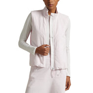 rlx ralph lauren 여자 퀼트 하이브리드 조끼 - 가든 핑크