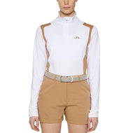 J.Lindeberg 여자 Mae Quarter Zip Golf Mid Layer- 화이트