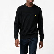 Lyle & Scott Golf 1874 Crew Neck Pullover -Jet Black