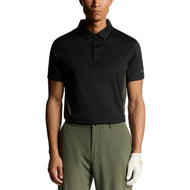 Lyle & Scott 컬러 블록 골프 폴로 셔츠 - 제트 블랙/화강암