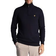 Lyle & Scott Core 1/4 Zip Merino Mix -Dark Navy