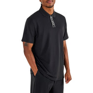 Malbon Block Placket Golf Polo Shirt - Black
