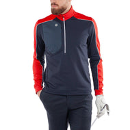 Galvin Green Dave 단열 1/4 Zip Mid -Layer- 해군/빨간색