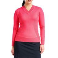 Nivo Women 's Nicole V -Neck 스웨터 - 체리
