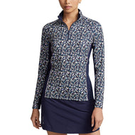 RLX RALPH LAUREN 여성 UV 저지 1/4 Zip 풀오버 - Highlands Floral