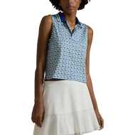 RLX RALPH LAUREN 여성 스트레치 저지 크롭 골프 셔츠 - 스프링 고리 버들