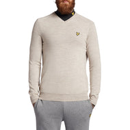 Lyle & Scott Merino v Neck- 따뜻한 먼지 말