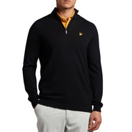 Lyle & Scott Merino 1/4 Zip 풀오버 - Jet Black