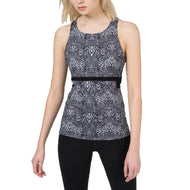 J.Lindeberg Women 's Maja Tech Polyamide- 인쇄 된 검은 색