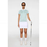 J.Lindeberg 여성용 데미 폴로 골프 셔츠 - 블루 헤이즈