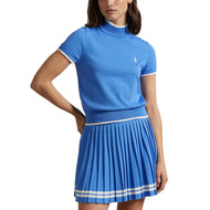 RLX RALPH LAUREN 여성의 짧은 소매 모의 목록 풀오버 - 여름 블루