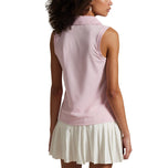 RLX RALPH LAUREN 여자 투어 피크 v- 넥 슬립 벨라스 폴로 셔츠 - 가든 핑크