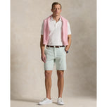 RLX RALPH LAUREN 경량 공기 흐름 저지 골프 폴로 셔츠 - 세라믹 화이트