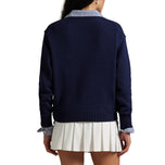 rlx ralph lauren 여자 폴로 베어 니트 - 정제 된 해군