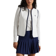 RLX RALPH LAUREN 여성 기술 테리 골프 조끼 - 세라믹 화이트/세련된 해군