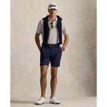 RLX Ralph Lauren Stripe Tour Pique高尔夫球球衫 - 花园粉红色多