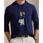 RLX Ralph Lauren Polo Bear Jersey Golf Hoodie - Refined Navy
