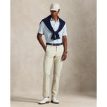 RLX RALPH LAUREN 인쇄 가벼운 공기 흐름 골프 폴로 셔츠 - 사무실 블루 부기 텍스처