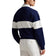 RLX Ralph Lauren Classic Fit Double -Knit Crest 풀오버 - 정제 된 해군/세라믹 화이트
