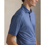 RLX RALPH LAUREN 프린트 가벼운 공기 흐름 골프 폴로 셔츠 - 오래된 왕립 꽃잎