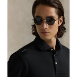 rlx ralph lauren 맞춤형 맞춤형 가벼운 공기 흐름 골프 폴로 셔츠 -Polo Black