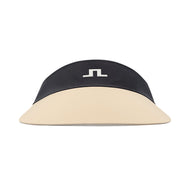 J.Lindeberg 여성용 Ada 와이드 골프 바이저 - 블랙