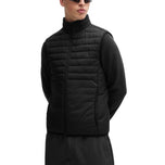 보스 Thor Water Repellent 패딩 골프 조끼 - 검은 색