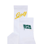 J.Lindeberg Carden Tour Golf Sock - White