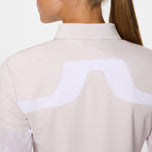 J.Lindeberg Women's Cassie Golf Polo Shirt - Grey Lilac