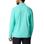 Castore Classion Classic Quarter Zip Golf Pullover -Light Aqua/White