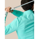 Castore Classion Classic Quarter Zip Golf Pullover -Light Aqua/White