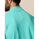 Castore Classion Classic Quarter Zip Golf Pullover -Light Aqua/White