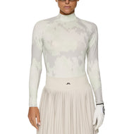 J.Lindeberg 여자 엘라 프린트 압축 골프 셔츠 -Arp Ambrosia