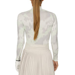 J.Lindeberg 여자 엘라 프린트 압축 골프 셔츠 -Arp Ambrosia