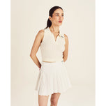 Malbon 女式 Freya 针织高尔夫背心 - 帆布