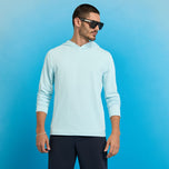 G/Fore Brushed Back Tech Golf Hoodie- Daybreak