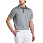 G/Fore Melange Ice Nylon Golf Polo Shirt -Charcoal Melange