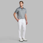 G/Fore Melange Ice Nylon Golf Polo Shirt -Charcoal Melange
