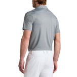 G/Fore Melange Ice Nylon Golf Polo Shirt -Charcoal Melange