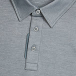 G/Fore Melange Ice Nylon Golf Polo Shirt -Charcoal Melange