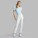 G/Fore Women 's Checkered Collar ribbed Tech Golf Polo Shirt -Daybreak