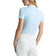 G/Fore Women 's Checkered Collar ribbed Tech Golf Polo Shirt -Daybreak