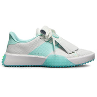 G/Fore Women 's G.112 천공 된 가죽 킬티 골프 신발 - 눈/멘톨
