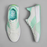 G/Fore Women's G.112穿孔皮革Kiltie高尔夫球鞋 - 雪/薄荷