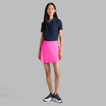 G/Fore 여성용 골지 테크 나일론 골프 폴로 셔츠 - 트와일라잇