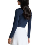 G/Fore Women's Silky Tech 1/4拉链长袖高尔夫球球衫 - 暮光