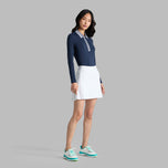 G/Fore Women 's Silky Tech Nylon Lined A -Line Golf Skort- 눈