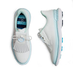 G/Fore 여자 턱시도 스트라이프 Stippled Gallivan2r Kiltie Golf Shoes -Snow/Daybreak