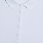 G/Fore 여성용 골지 테크 나일론 골프 폴로 셔츠 - 스노우