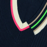 G/Fore女性工程条纹毛衣高尔夫背心 - 暮光